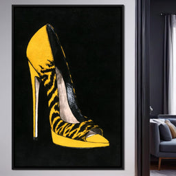 Bold Tiger Stripe Stiletto Power - NicheCanvas