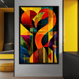 Chromatic Crane Impressions - NicheCanvas