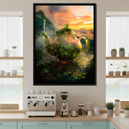 Emerald Teapot Rainforest Dream - NicheCanvas