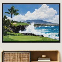 Ocean Breeze Cascade by the Gold Course - NicheCanvas