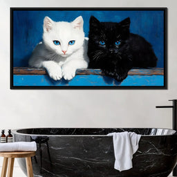 Eyes of Feline Wonder - NicheCanvas