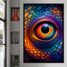 Prismatic Vision of the Ancient Reptile - NicheCanvas