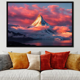 Snow Throne at Sunrise - TooplesArt - NicheCanvas