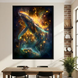 Galactic Whale of Starlight - NicheCanvas