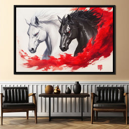 Phantom Rush of Equines - NicheCanvas