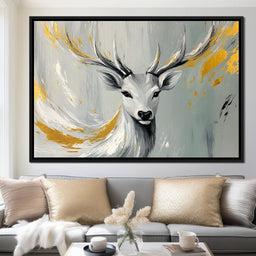 Golden Stag Elysian - NicheCanvas