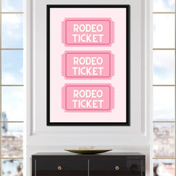 Pastel Rodeo Ticket Stack - NicheCanvas