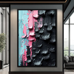 Sable Petals on Aquatic Breeze - NicheCanvas