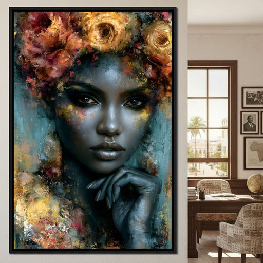 Gilded Petals Of Royal Grace Canvas Print