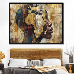 Golden Silhouette Reverie - Sakeem Gibbs - NicheCanvas