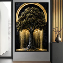 Gilded Roots of Eternal Radiance - NicheCanvas