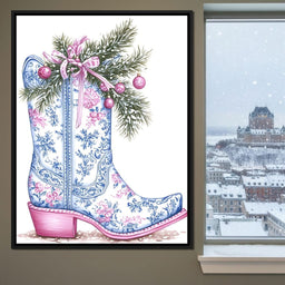 Holiday Cowboy Boot Bouquet - NicheCanvas