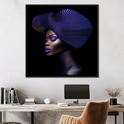 Grace in Violet and Blue - TooplesArt - NicheCanvas