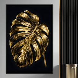 Gilded Foliage Night Study - NicheCanvas