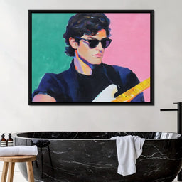 Retro Cool Guitar Sunglass Hero - NicheCanvas