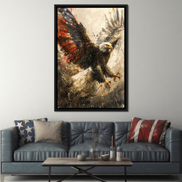 Patriot's Pride: The Eagle's Essence - NicheCanvas