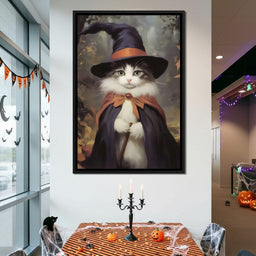 Enchanted Autumn Wizard Cat - NicheCanvas