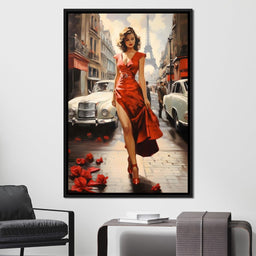 Glamour in the Streets of Paris - NicheCanvas