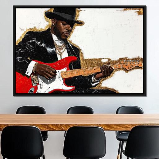 Electric Harmony Portraiture Canvas Print