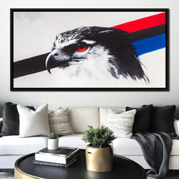 Fierce Hawk Gaze - NicheCanvas