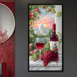 Capitol Tranquility & A Cup of Wine - NicheCanvas