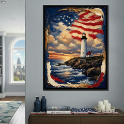 Beacon of the Coastal Morning Light - NicheCanvas