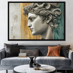 Gilded Classical Profile - Wildrose Creations - NicheCanvas
