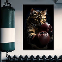 Cat Pugilist - NicheCanvas