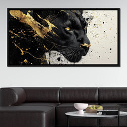 Golden Panther Radiance - NicheCanvas