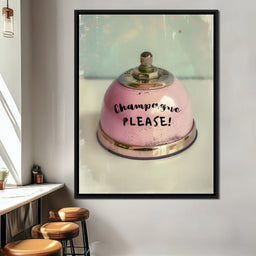 Champagne Please Service Bell - NicheCanvas
