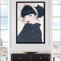 Polka Dot Afternoon Beauty - NicheCanvas