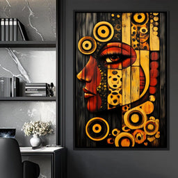 Radiant Cubist Reflections - NicheCanvas
