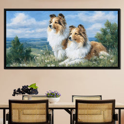 Pastoral Collie Companions - NicheCanvas