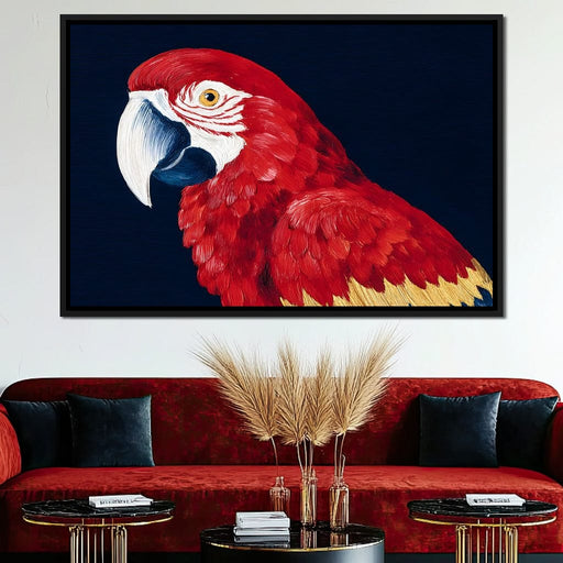 Scarlet Macaw Mirage Canvas Print
