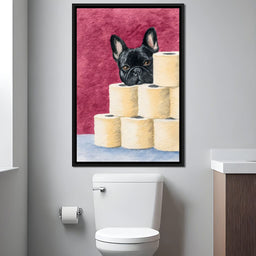 French Bulldog Toilet Roll Sentinel - NicheCanvas