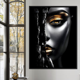 Golden Shadows Elegance - NicheCanvas