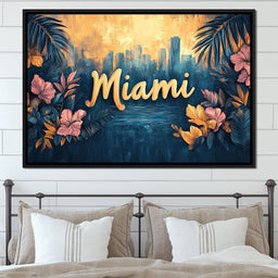 Tropical Oasis Miami Dreams - NicheCanvas