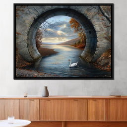 Swan's Passage - TooplesArt - NicheCanvas