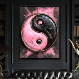 Vibrant Duality Colliding With Dark Intent - NicheCanvas