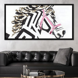 Zebra Stripes Lush Contrast - Alicia Smith - NicheCanvas