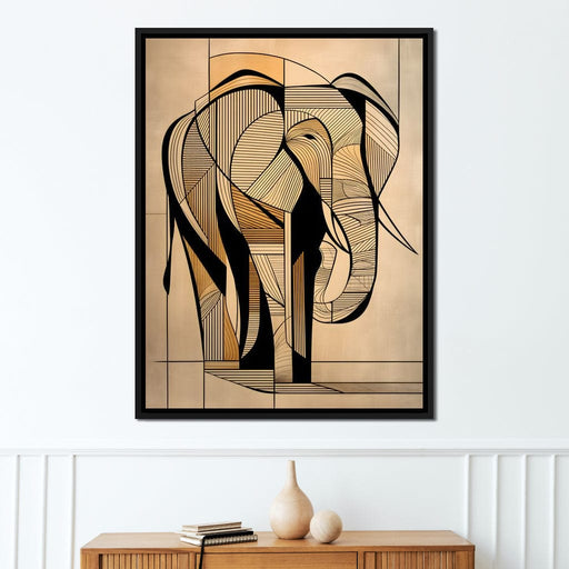 Majestic Geometric Elephant Canvas Print