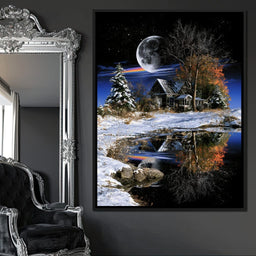 Silent Solstice By The Frozen Shore - NicheCanvas