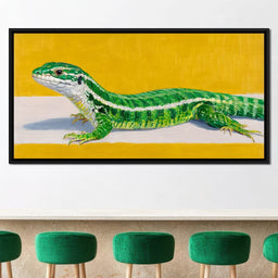 Emerald Lizard Gleam - NicheCanvas