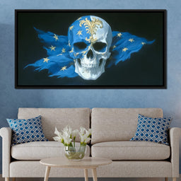 Sapphire Stars Sovereign Skull - NicheCanvas