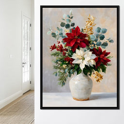 Holiday Poinsettia Bouquet Oil - NicheCanvas