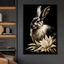 Quiet Contemplation Of The Wild Hare - NicheCanvas
