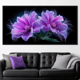 Fluffy Alien Flowers - Tooples Art - NicheCanvas