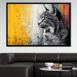 Majestic Wildcat Reflections - NicheCanvas