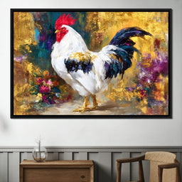 Regal Rooster Gold Radiance - Neal Hackett - NicheCanvas