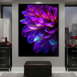 Electric Violet Petal Reverie - NicheCanvas